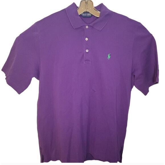 💜 Polo Golf Ralph Lauren Men’s Large Purple Jupiter Hills Pima Cotton Polo –EUC - Picture 1 of 5